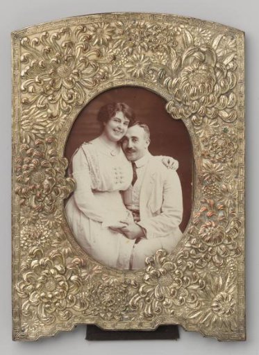Portrait of an Unknown Man and Woman Embracing