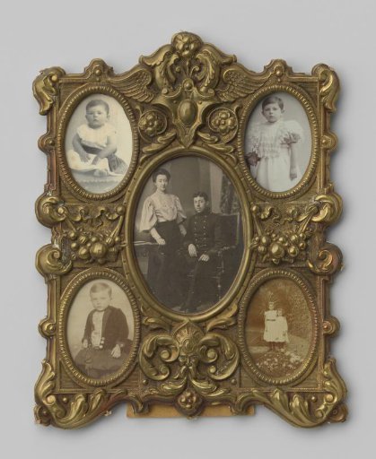 Five Portraits of Five Unknown Children, and an Unknown Man and Woman