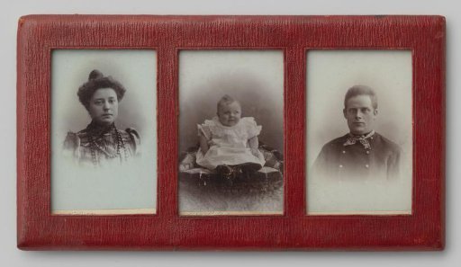 Three Portraits of an Unknown Couple with Child