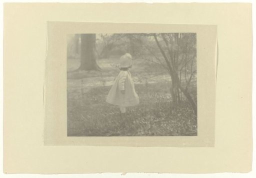 Girl with Hat, Standing in a Wood
