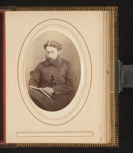 Portrait of a reading man