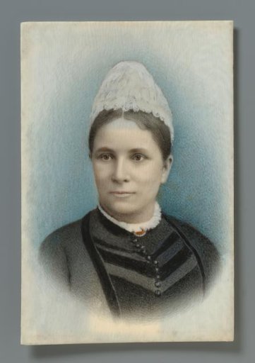Portrait of an Unknown Woman in Traditional Dress