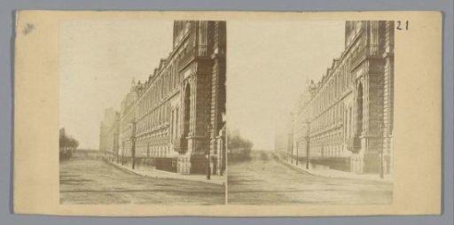 View of the Rue de Rivoli near the Tuileries Palace, Paris