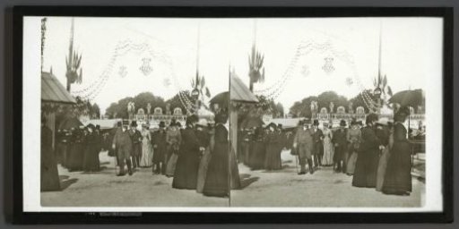 Celebrations at the castle of Saint-Cloud, France