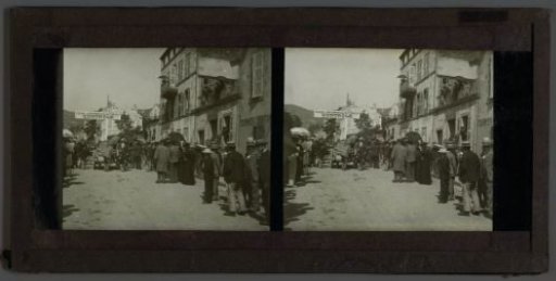 Street scene during a motor race