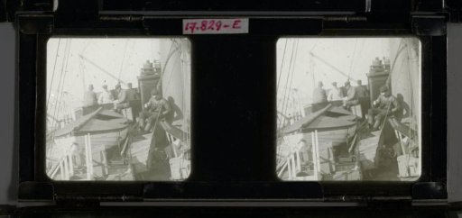 Men Sitting on the Deck of the Ship Fonix