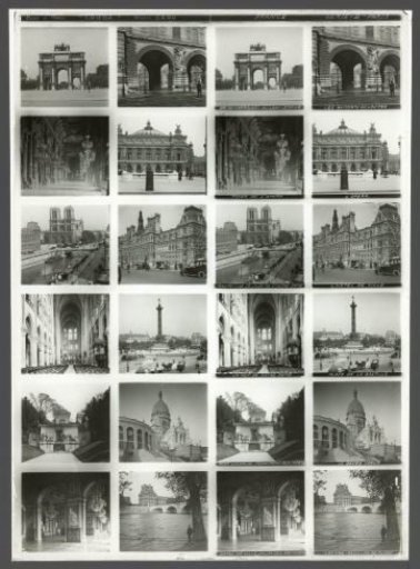 Twelve Stereoscopic Views of Paris