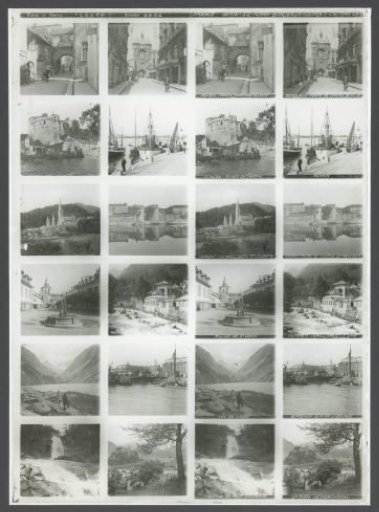Twelve stereoscopic views from the surroundings of Bordeaux