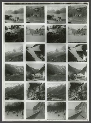 Twelve stereoscopic views of the French Alps