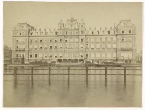 Amstel Hotel Seen from Across the Amstel in Amsterdam