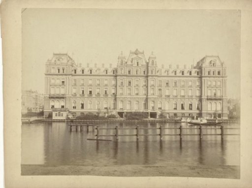 Amstel Hotel Seen from the Opposite Side of the Amstel in Amsterdam