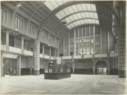 Interior of the Stock Exchange in Amsterdam
