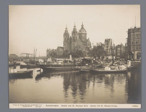View of Saint Nicholas' Church and Prins Hendrikkade, Amsterdam