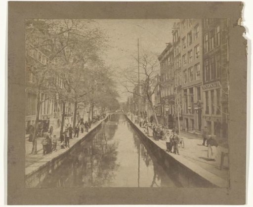View of the Oudezijds Achterburgwal in Amsterdam