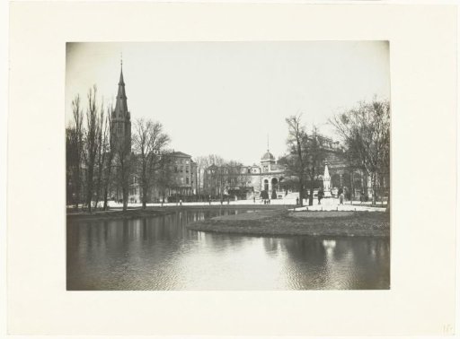 Vondelpark, Amsterdam, with a view of the Vondelkerk and the Vondelpark pavilion