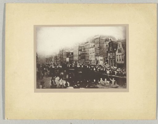 Trick Photograph of Eel Fishing on the Lindegracht
