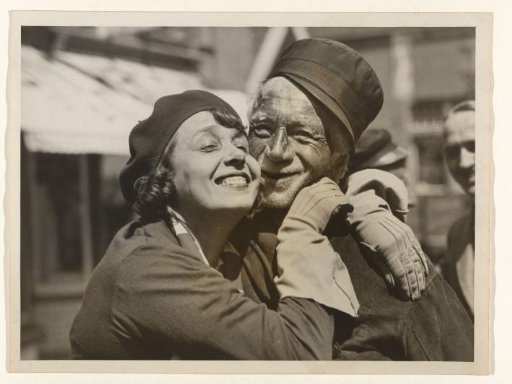 The Netherlands, woman embracing a farmer