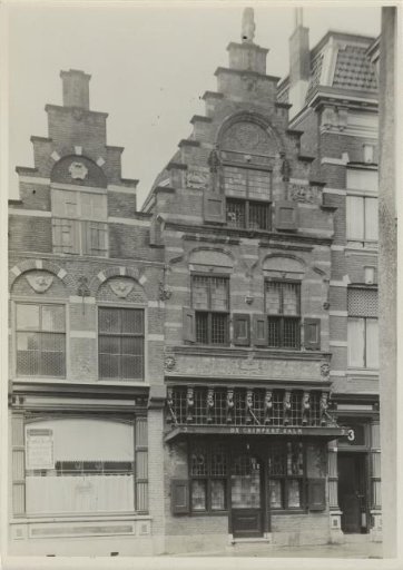 View of the guild house of the fishmongers in Dordrecht, called the Crimpert Salm