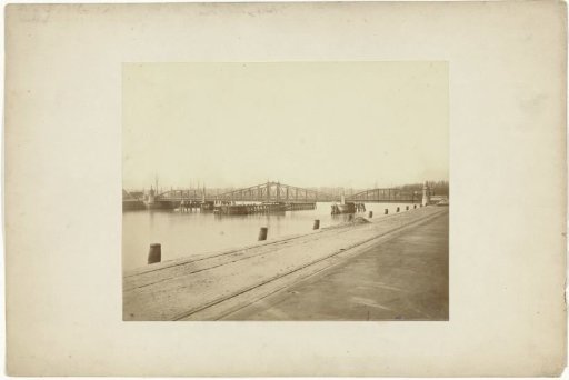 Queen's Bridge over the Railway Harbour in Rotterdam