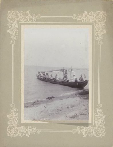 Unknown Persons in a Boat in the Surf, Madura