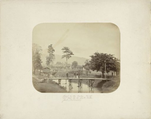 View of a Military Camp in the Dutch East Indies