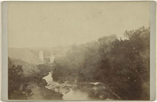 Railway bridge over the Brantas near Malang