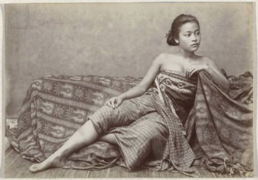 Portrait of an unknown young Javanese woman