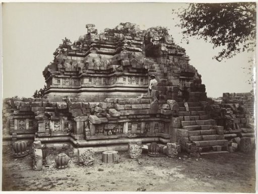 East side of the Brahma temple of the Prambanan temple complex
