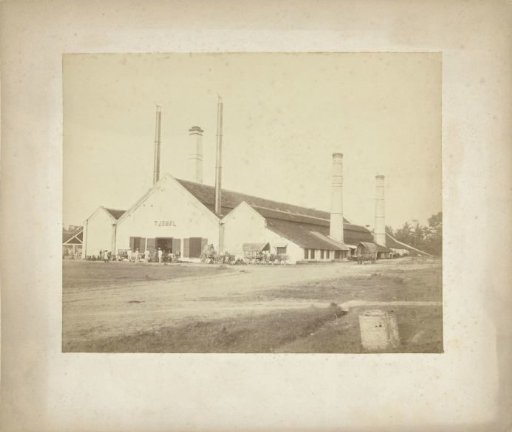 Factory building of sugar factory Tjomal on Java