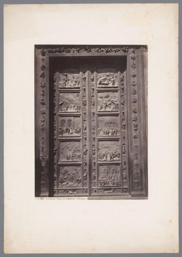 Bronze door of the Baptistery of Florence by Lorenzo Ghiberti, Italy