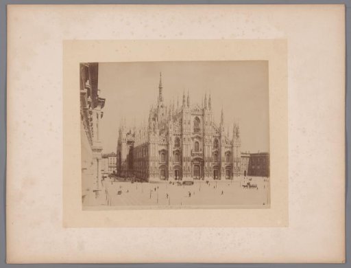 Exterior of the cathedral of Milan, Italy