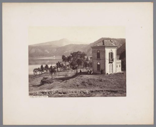 Building at the Lake of Agnano near Naples, Italy