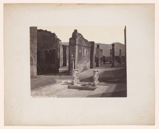Remains of the house of Cornelio Rufo in Pompeii, Italy
