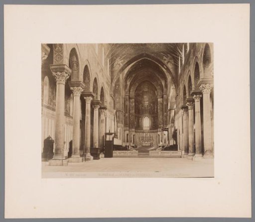 Interior of the Cathedral of Monreale, Italy