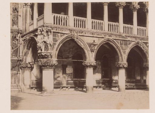 Detail of the Doge's Palace in Venice, Italy