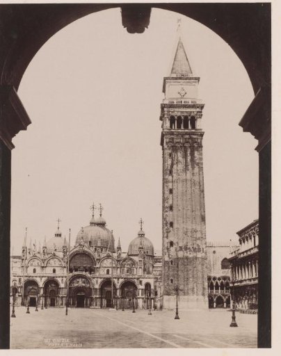 St. Mark's Square in Venice, seen from a gallery, Italy