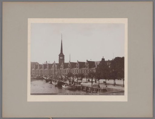 Børsen on Slotsholmen in Copenhagen, to the left of centre the Dragon Spire