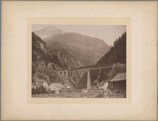 Chärstelenbach Bridge near Amsteg in Silenen, Switzerland