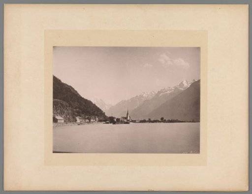 Village in Switzerland on a Lake