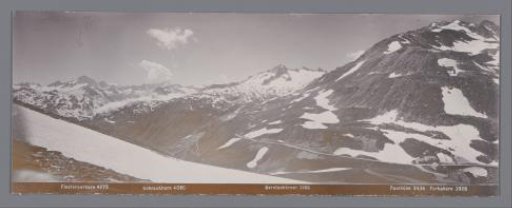 View of the Furka Pass and the Bernese Alps