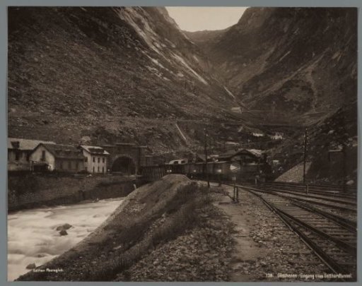 Entrance to the Gotthard Tunnel at Göschenen