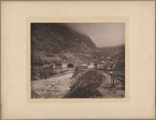 Entrance to the Gotthard Tunnel at Göschenen