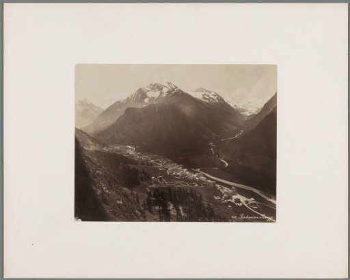 View of Pontresina on the Val Roseg