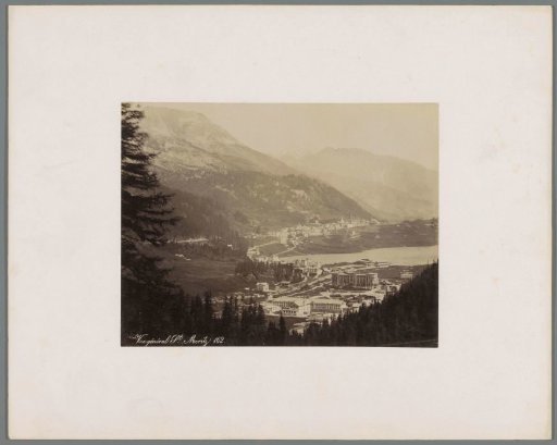 View of St. Moritz in the Engadin, Switzerland