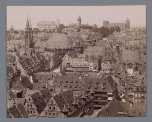 View of Nuremberg, looking towards the castle