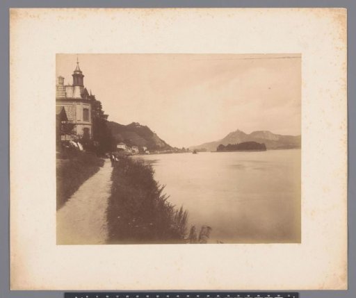 View of Rolandseck, Nonnenwerth and the Rhine