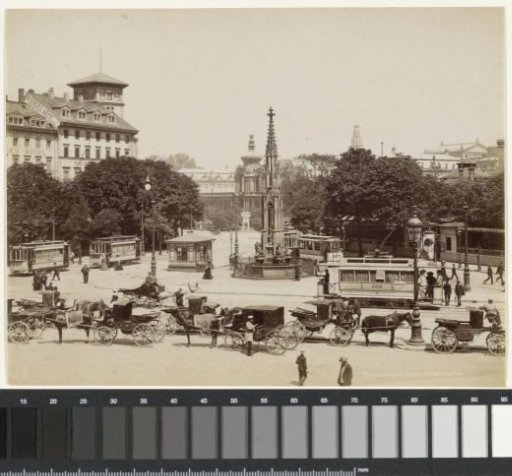 Post Square with the Cholera Fountain in Dresden