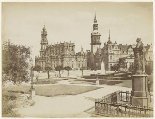 Catholic Court Church and the Residence Palace in Dresden
