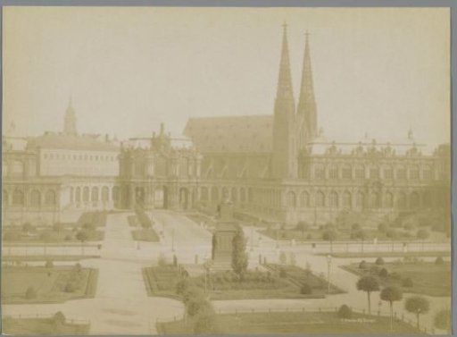View of the Zwinger in Dresden