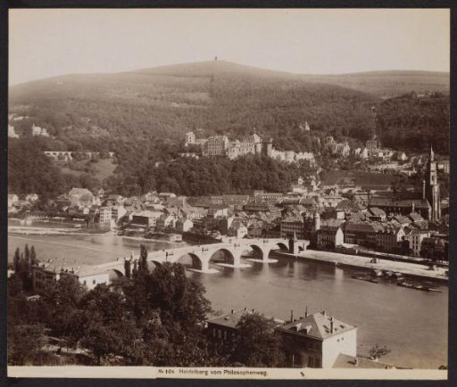 View of Heidelberg and the Neckar